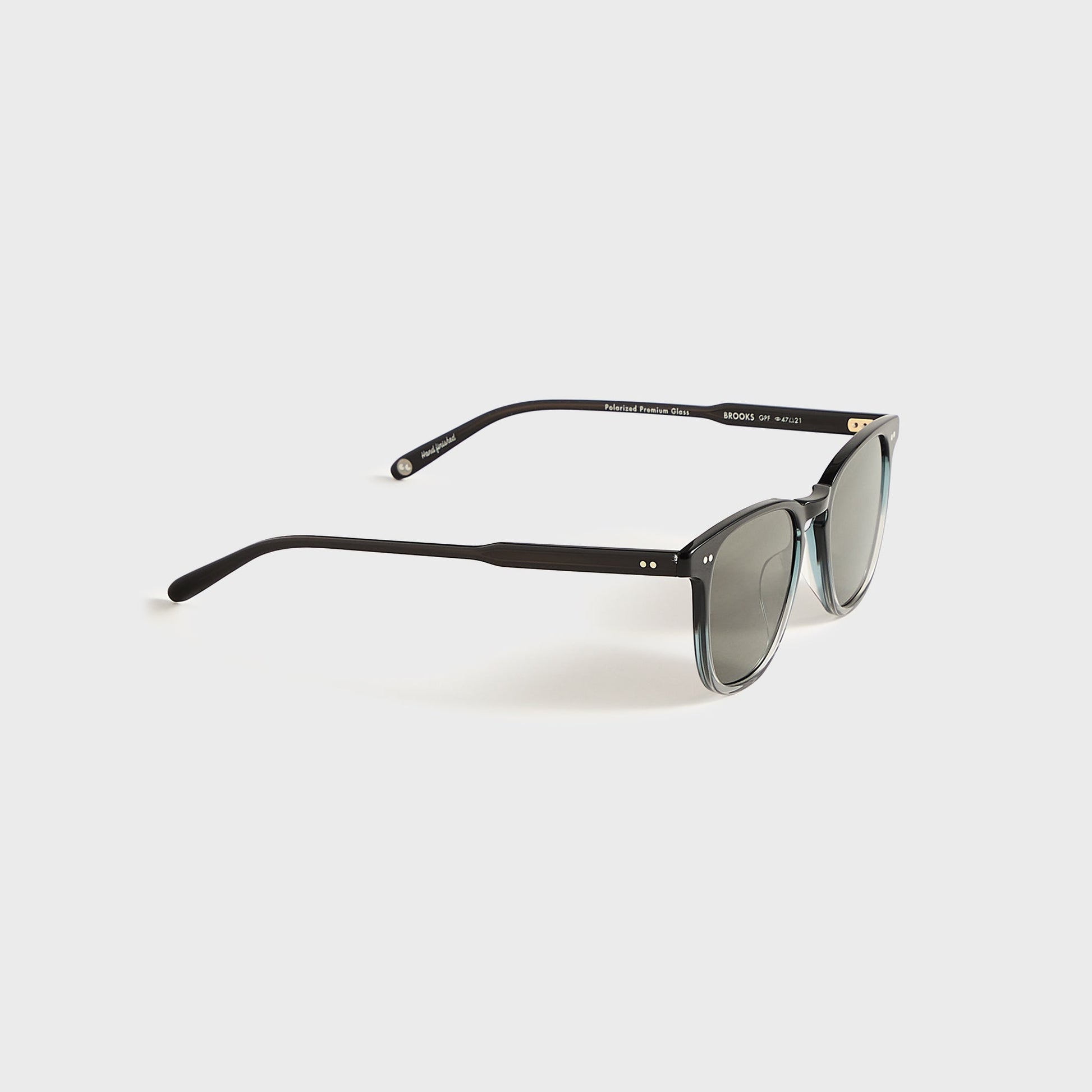 Men Kith Garrett Leight Brooks Sunglasses - Graphite Fade / Semi Flat Pure Grey