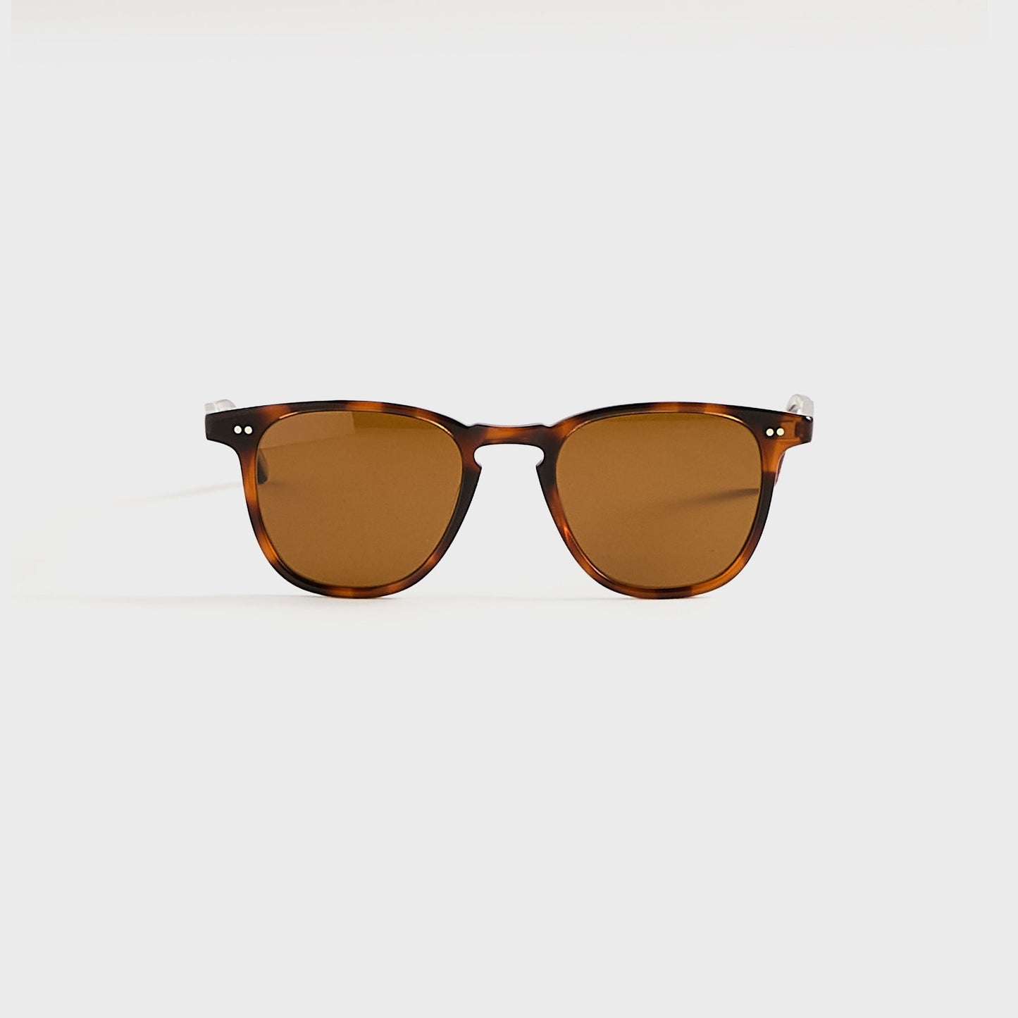 Men Kith Garrett Leight Brooks Sunglasses - Spotted Brown Shell / Semi Flat Pur