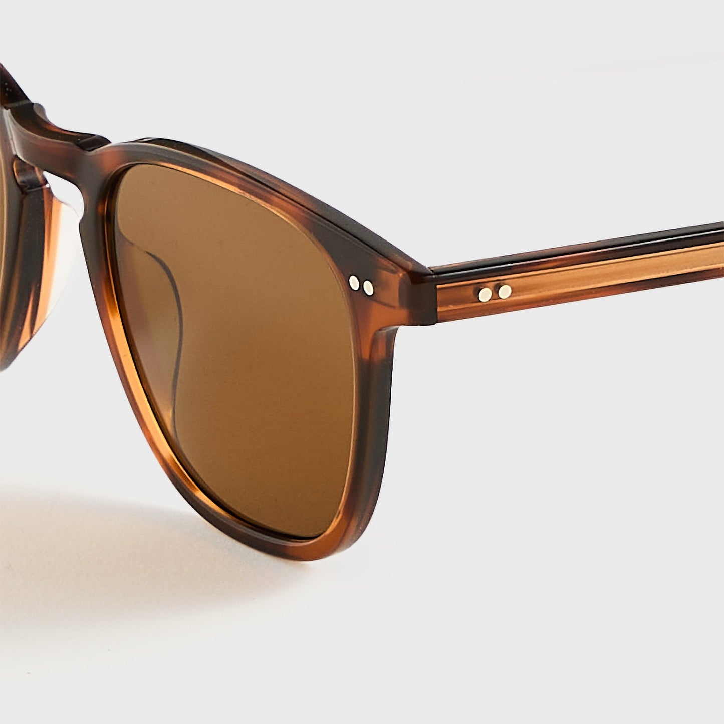 Men Kith Garrett Leight Brooks Sunglasses - Spotted Brown Shell / Semi Flat Pur