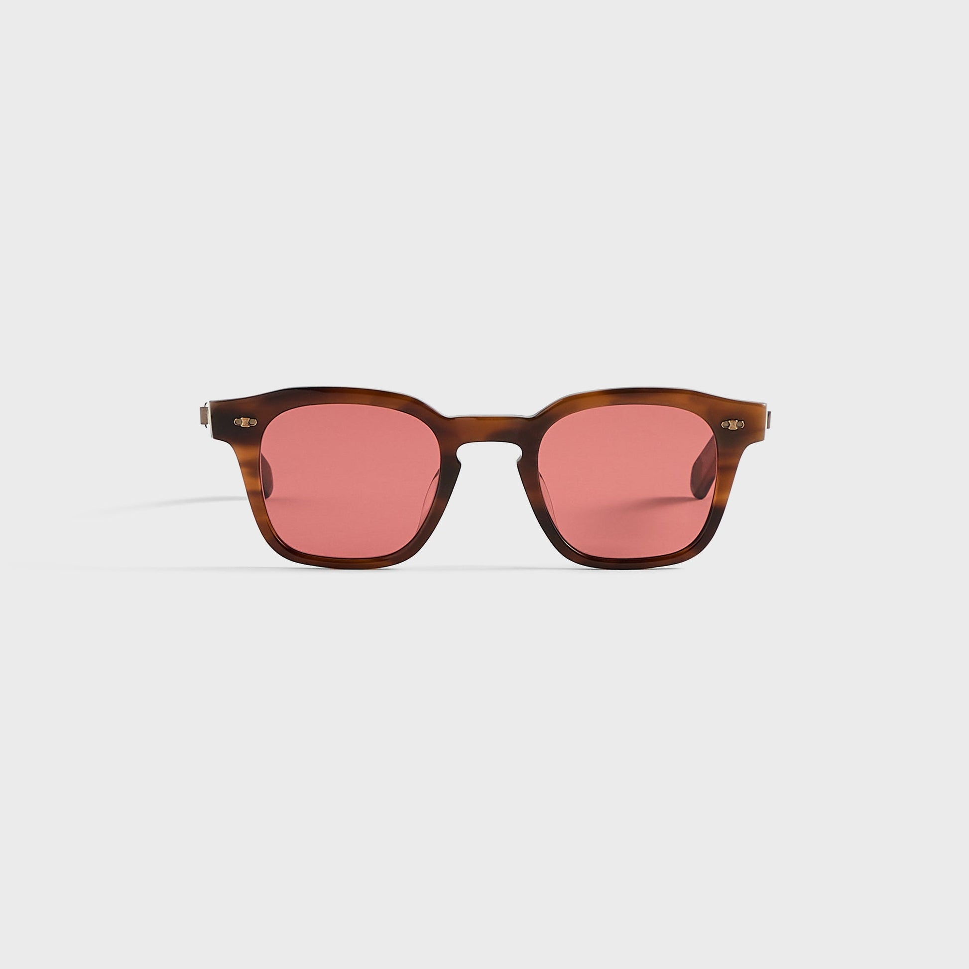 Men Kith Garrett Leight Adonis Sunglasses - Moth Tortoise Antique Gold / Semi F