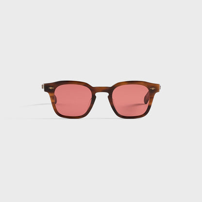Men Kith Garrett Leight Adonis Sunglasses - Moth Tortoise Antique Gold / Semi F
