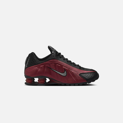 Women Kith Nike WMNS Shox R4 - Black / Metallic Silver / Team Red