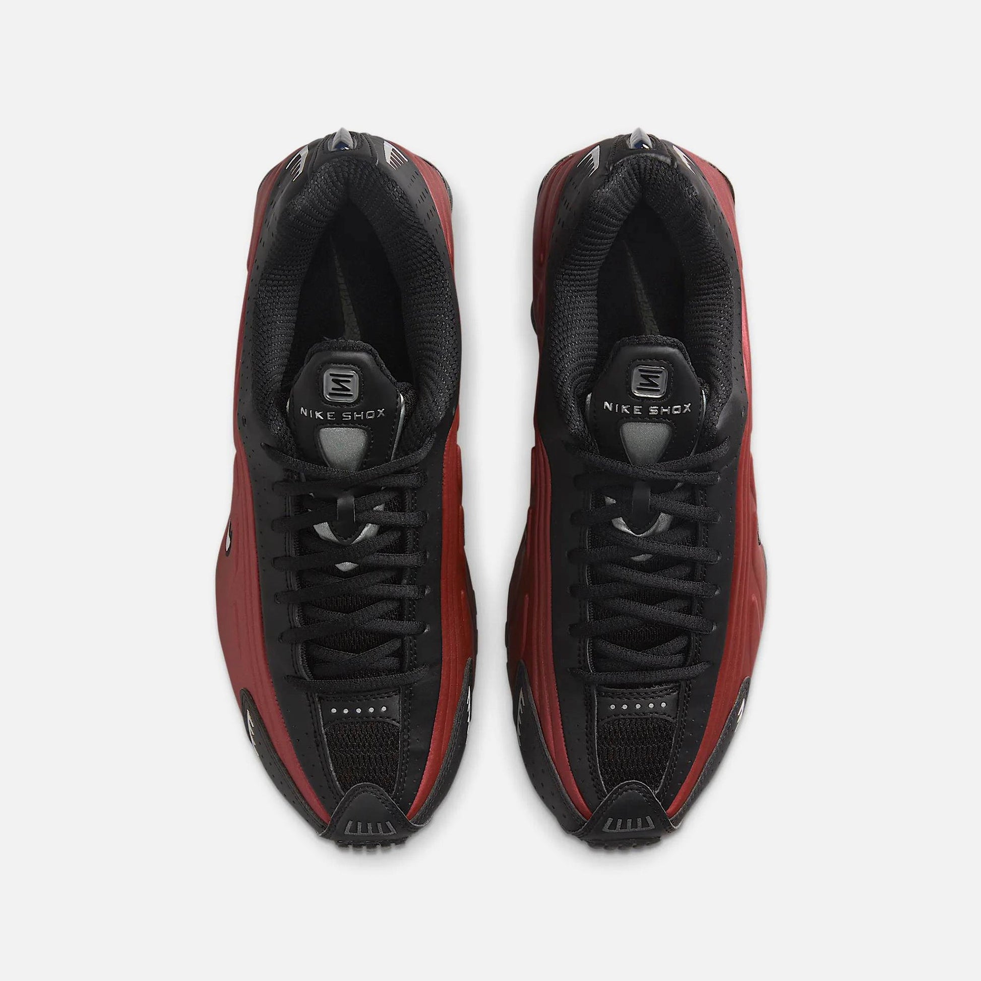 Women Kith Nike WMNS Shox R4 - Black / Metallic Silver / Team Red
