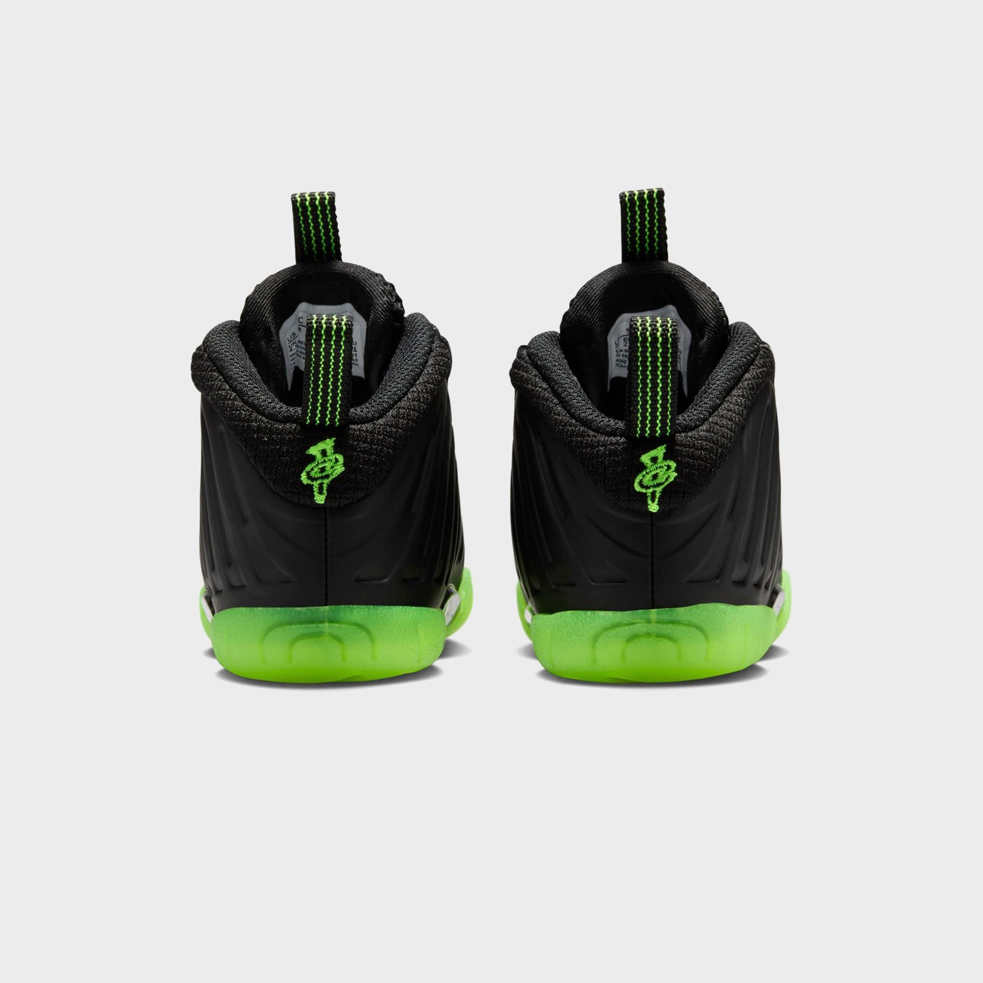 Kids Kith Nike GS Little Posite One - Black / Volt