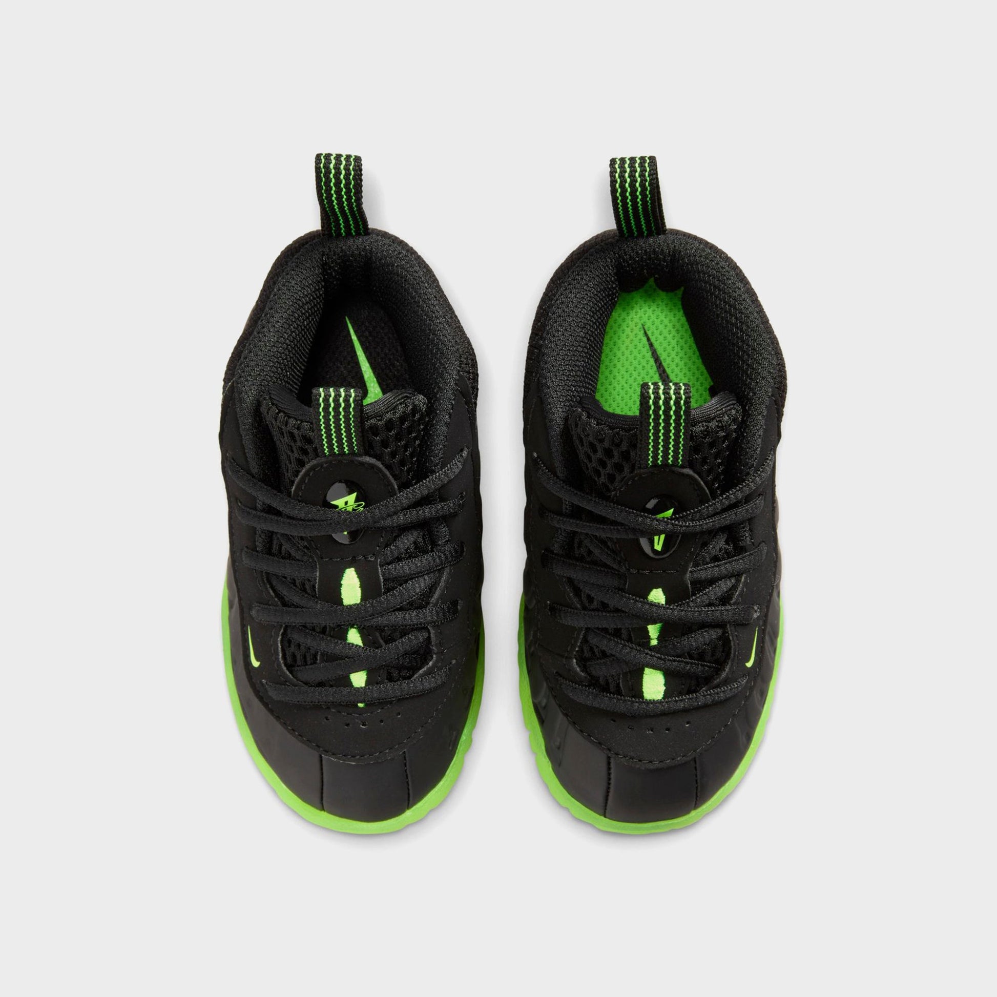 Kids Kith Nike GS Little Posite One - Black / Volt