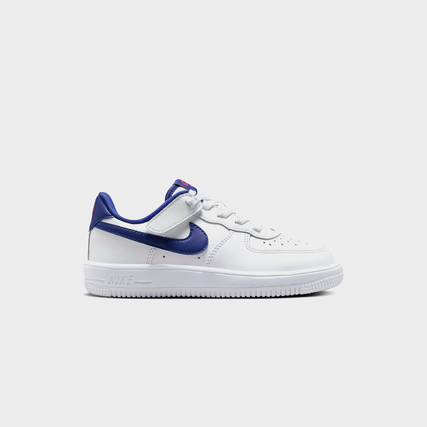 Kids Kith Nike PS Force 1 Low Easyon Bp - White / University Red / Deep Royal Bl