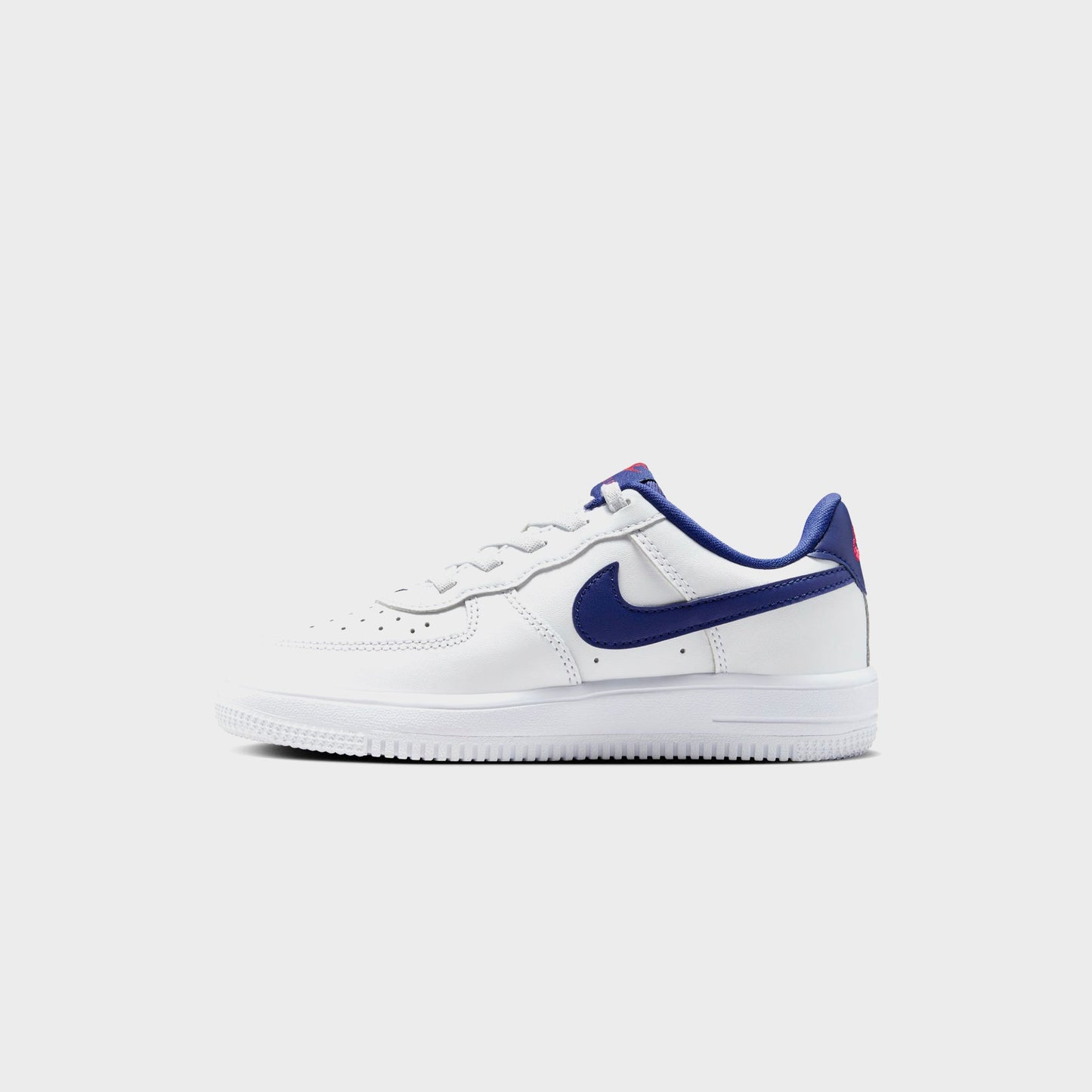 Kids Kith Nike PS Force 1 Low Easyon Bp - White / University Red / Deep Royal Bl
