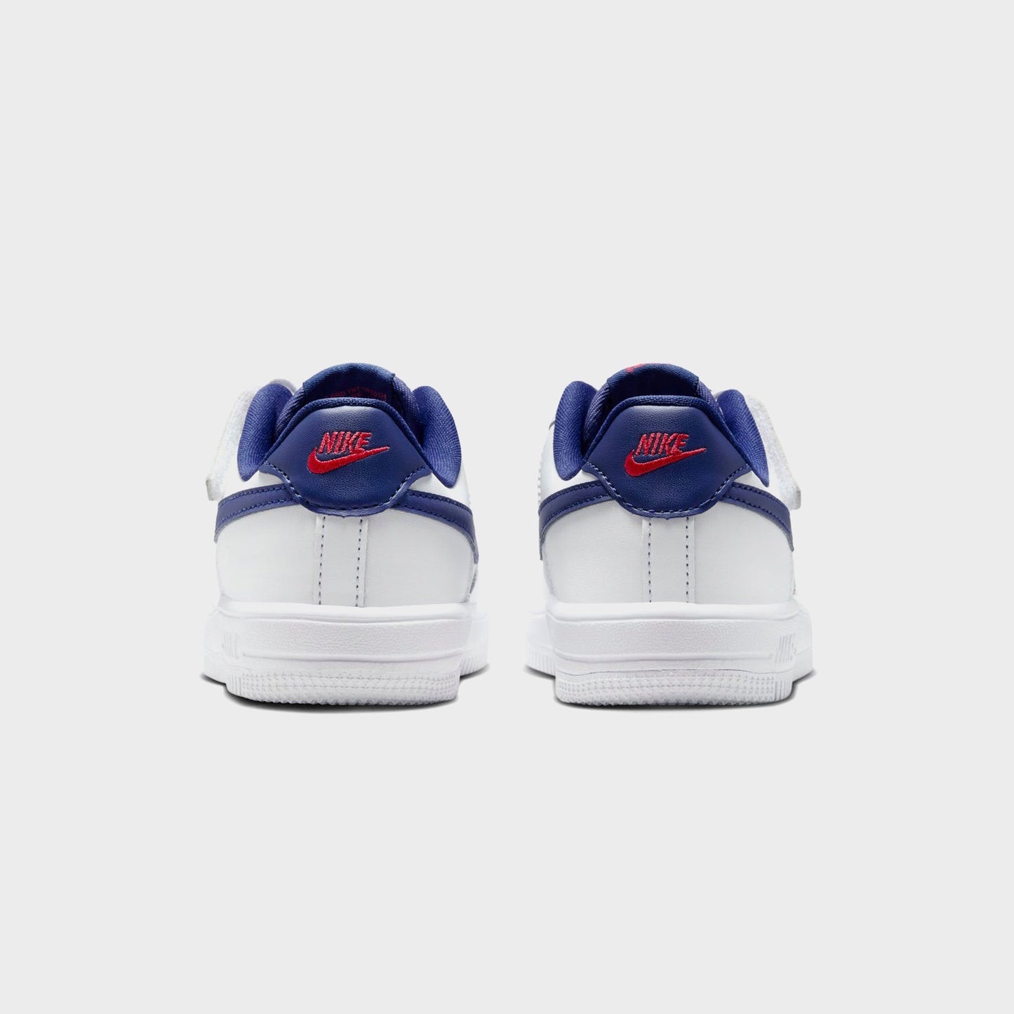 Kids Kith Nike PS Force 1 Low Easyon Bp - White / University Red / Deep Royal Bl