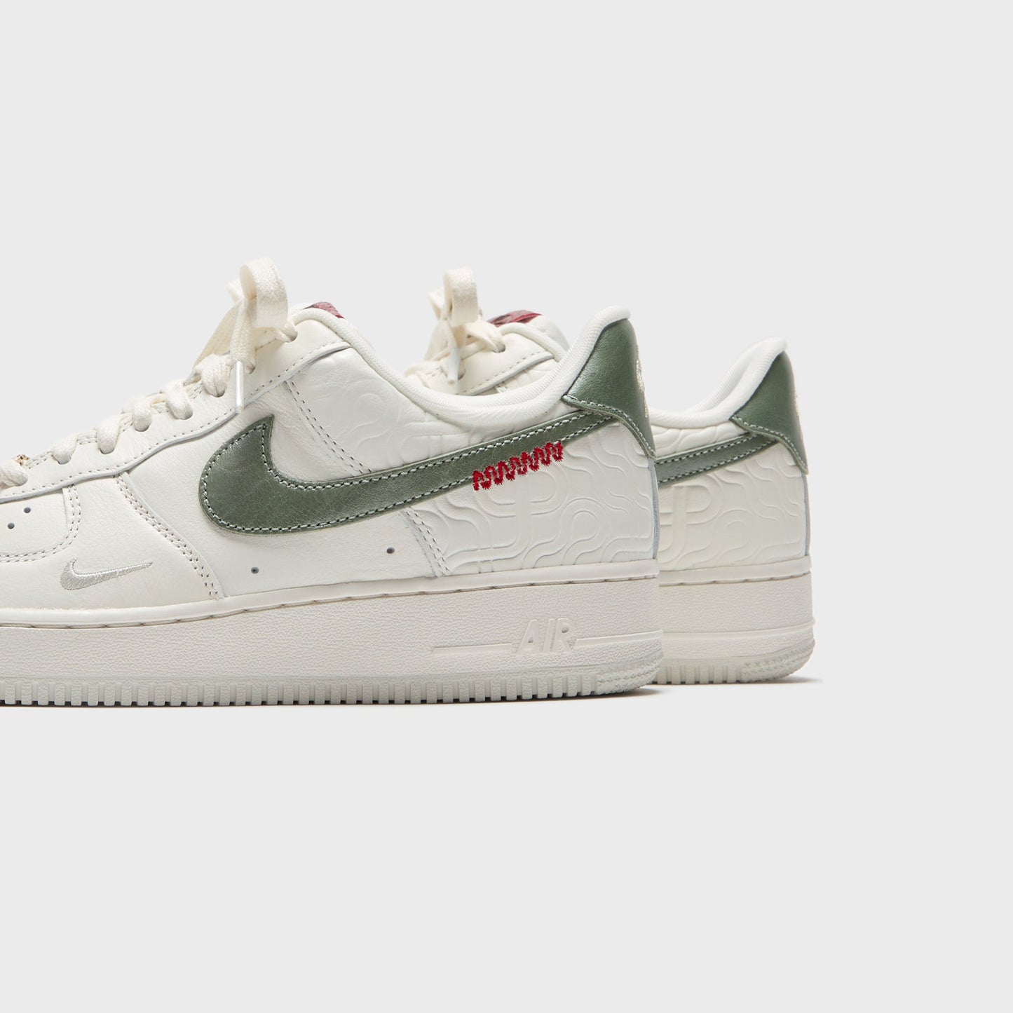 Men Kith Nike Air Force 1 Low - Sail / Jade Horizon / Light Bone / University R