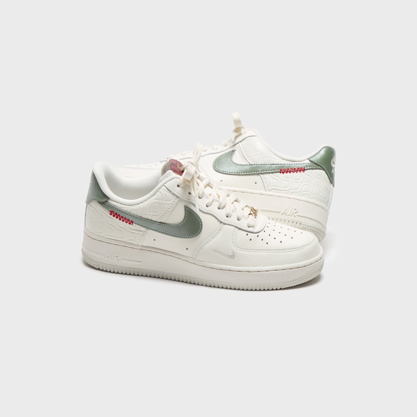 Men Kith Nike Air Force 1 Low - Sail / Jade Horizon / Light Bone / University R