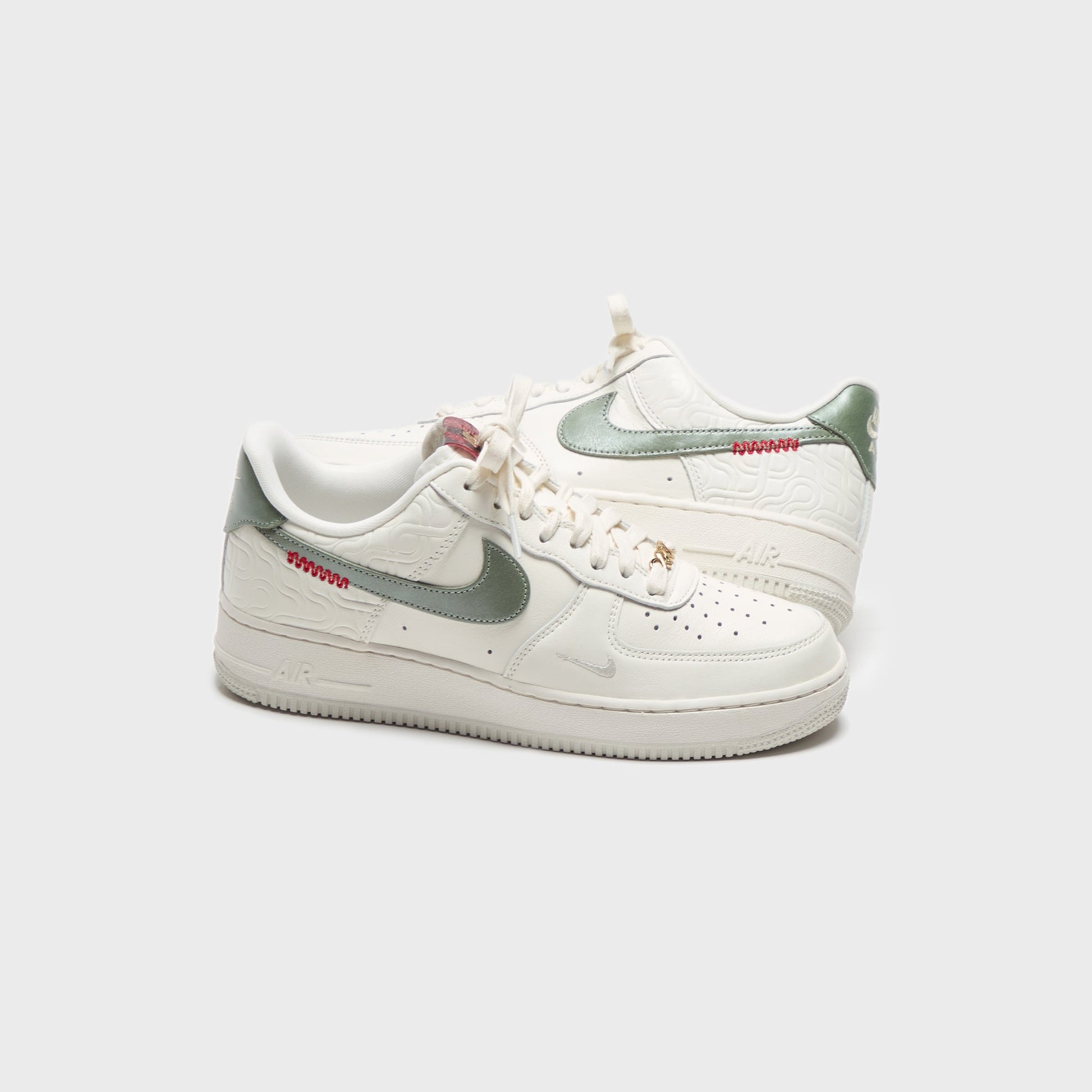 Men Kith Nike Air Force 1 Low - Sail / Jade Horizon / Light Bone / University R