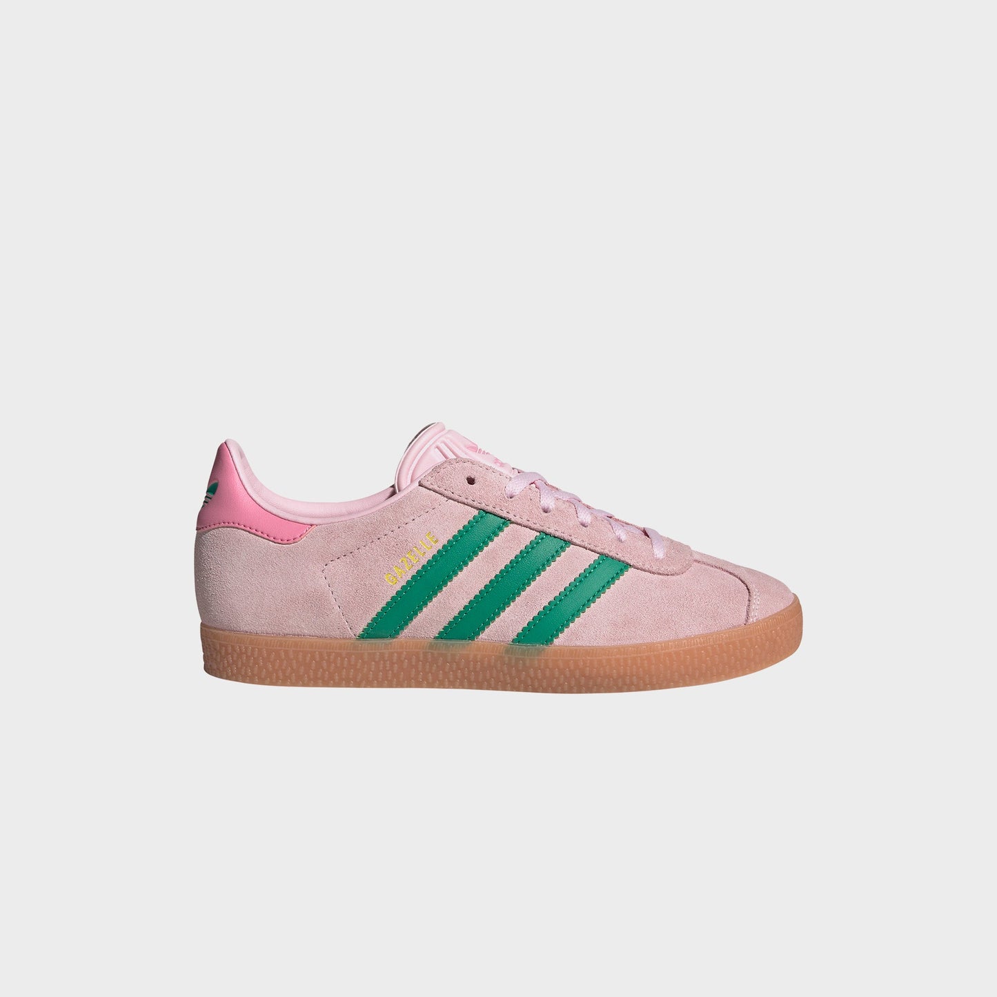 Kids Kith adidas PS Gazelle - Clear Pink / Court Green / Bliss Pink
