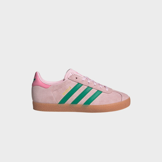 Kids Kith adidas PS Gazelle - Clear Pink / Court Green / Bliss Pink