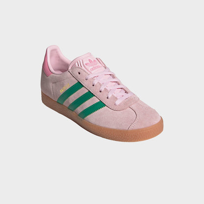 Kids Kith adidas PS Gazelle - Clear Pink / Court Green / Bliss Pink