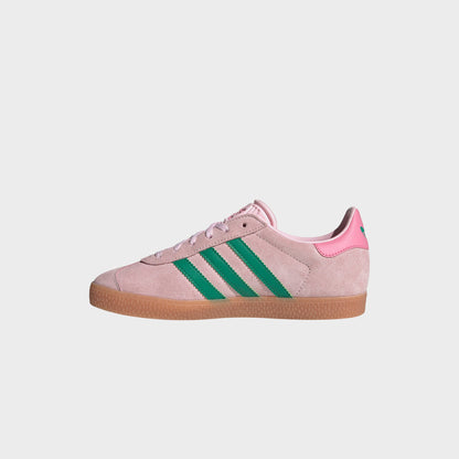 Kids Kith adidas PS Gazelle - Clear Pink / Court Green / Bliss Pink