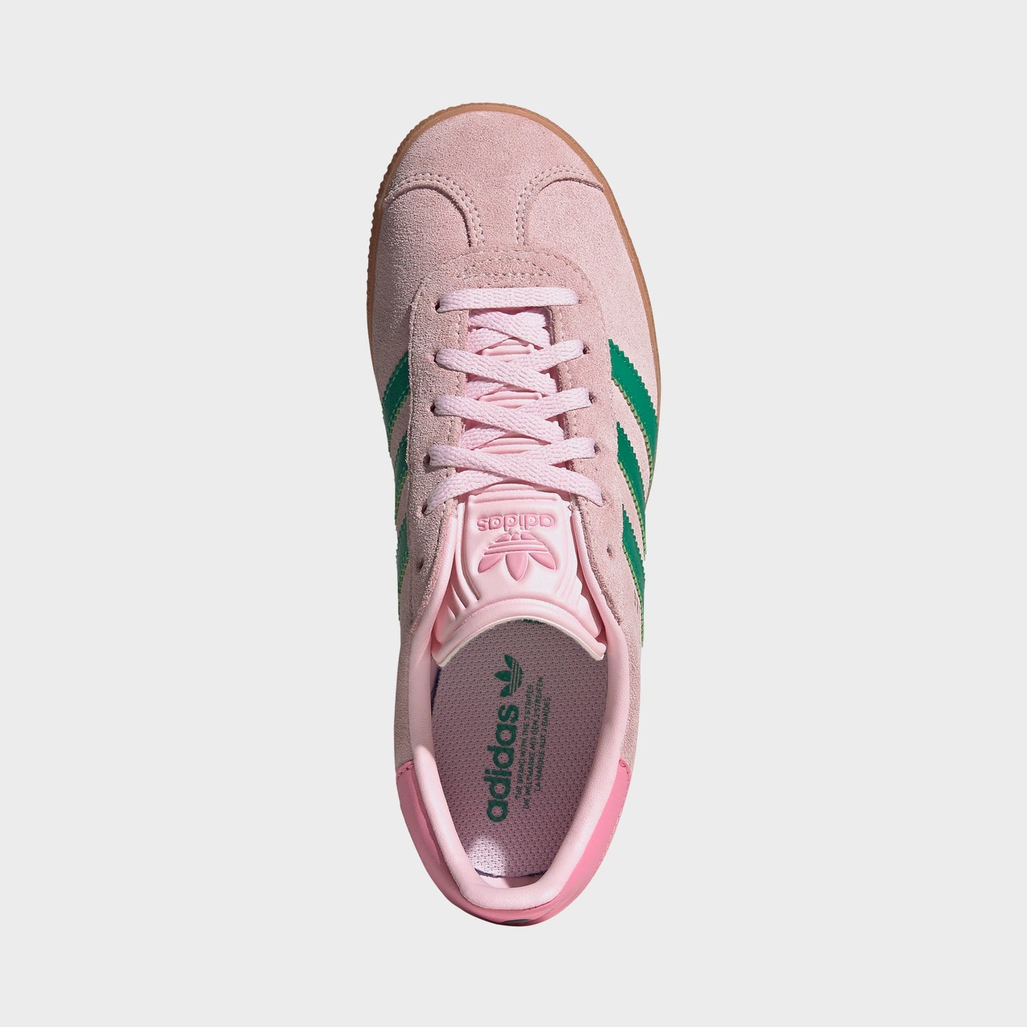 Kids Kith adidas PS Gazelle - Clear Pink / Court Green / Bliss Pink