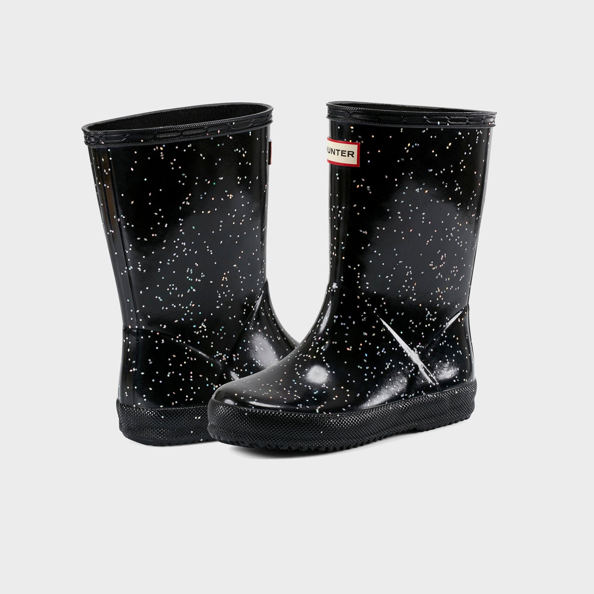 Kids Kith Hunter Little Kids First Classic Wellington Boot - Glitter Black