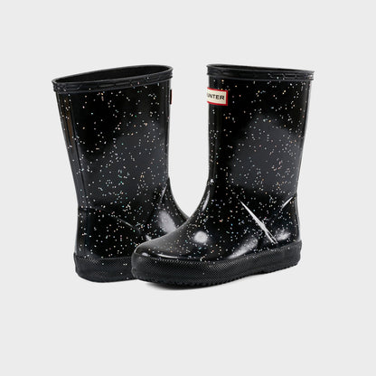 Kids Kith Hunter Little Kids First Classic Wellington Boot - Glitter Black