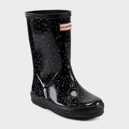 Kids Kith Hunter Little Kids First Classic Wellington Boot - Glitter Black