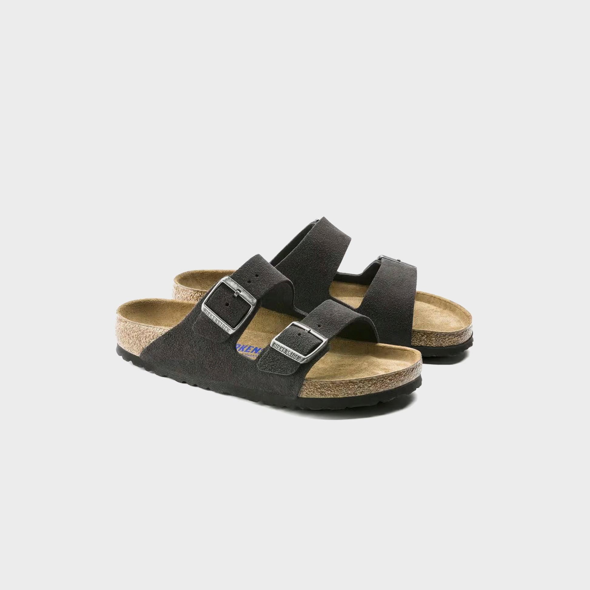 Men|Women Kith Birkenstock Arizona Soft Footbed Suede - Velvet Gray