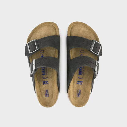 Men|Women Kith Birkenstock Arizona Soft Footbed Suede - Velvet Gray