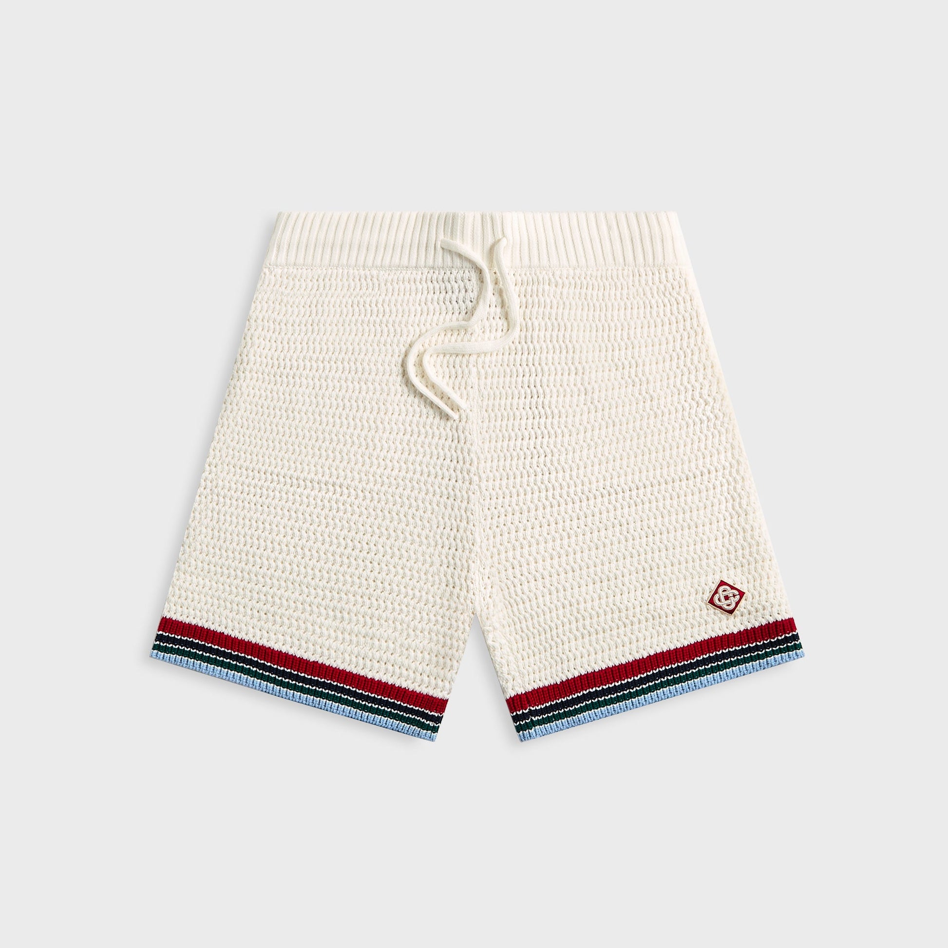 Men Kith Casablanca Sporty Crochet Short - White