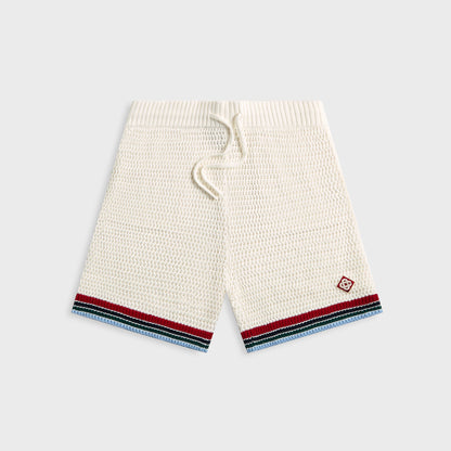 Men Kith Casablanca Sporty Crochet Short - White