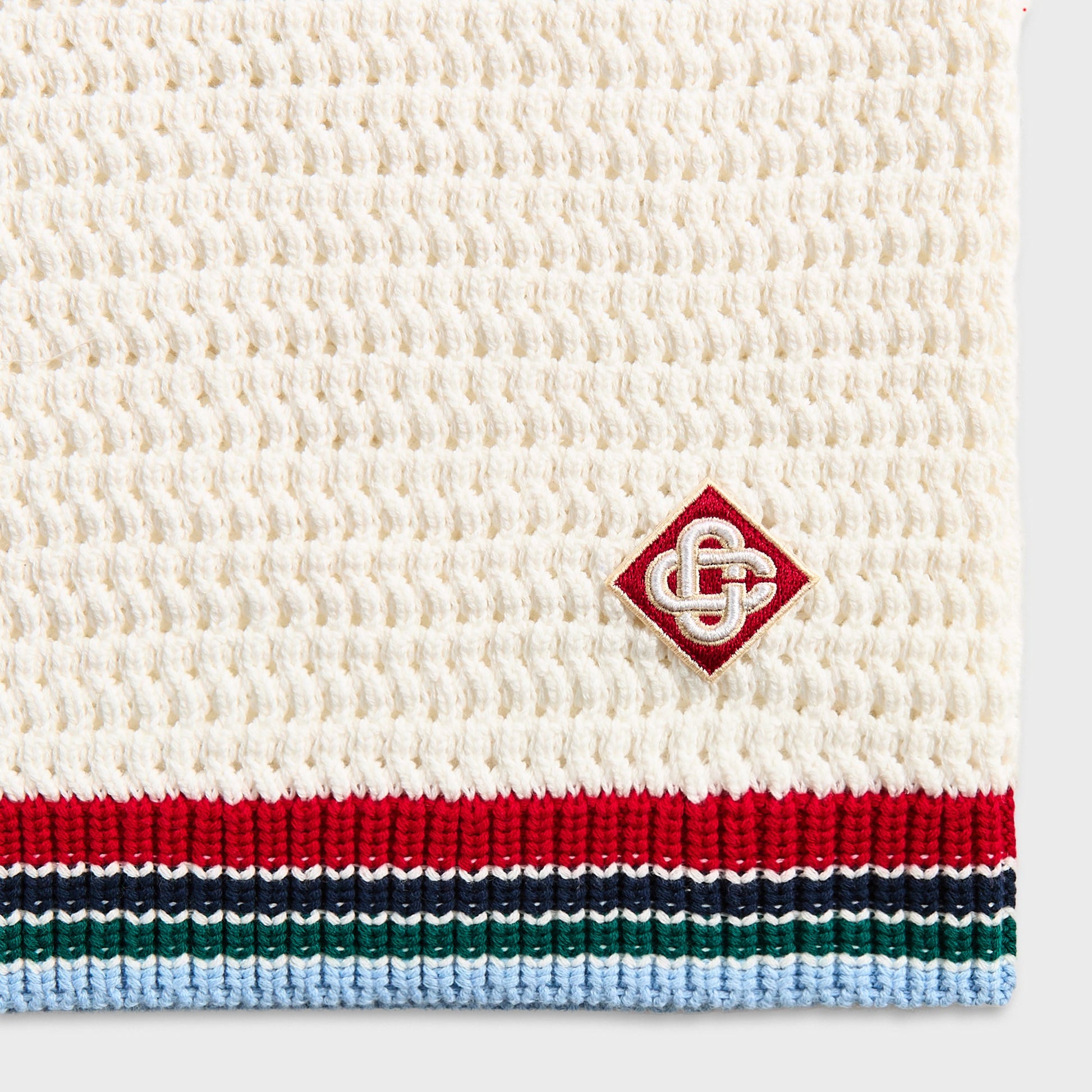 Men Kith Casablanca Sporty Crochet Short - White