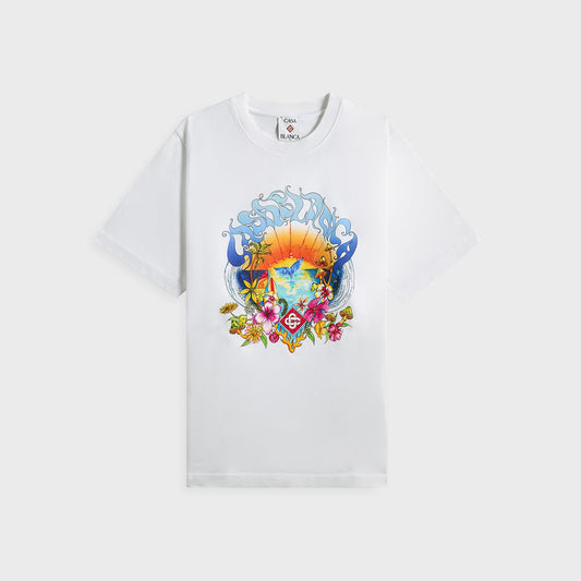 Men Kith Casablanca Surf Trip Printed Tee - White