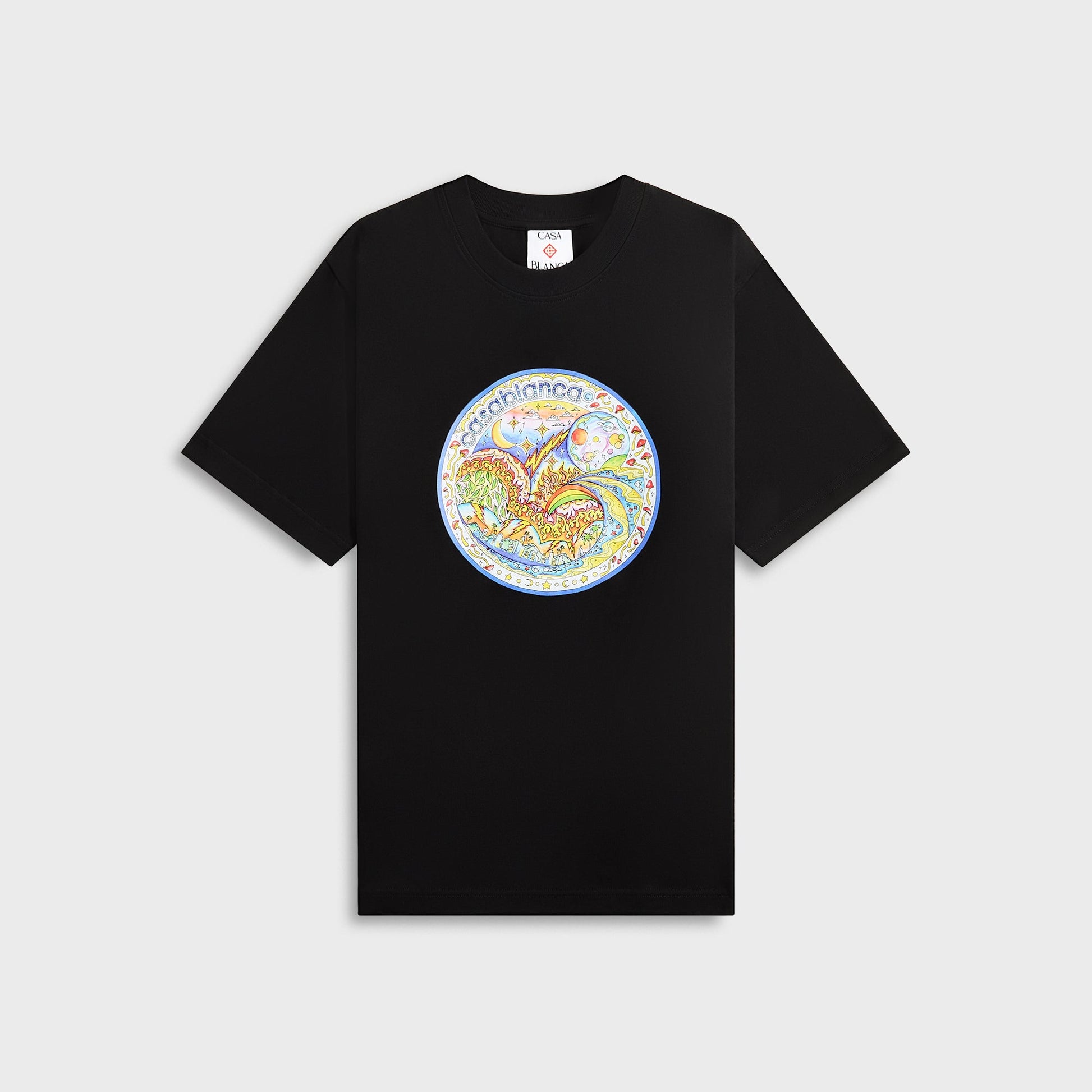 Men Kith Casablanca The Four Elements Printed Tee - Black