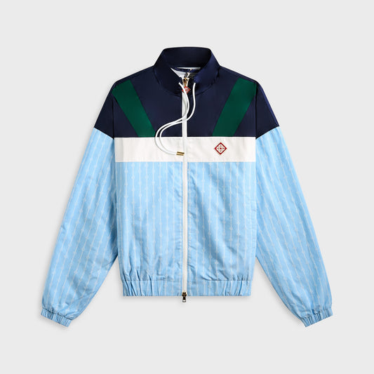 Men Kith Casablanca Nylon Track Jacket - Blue