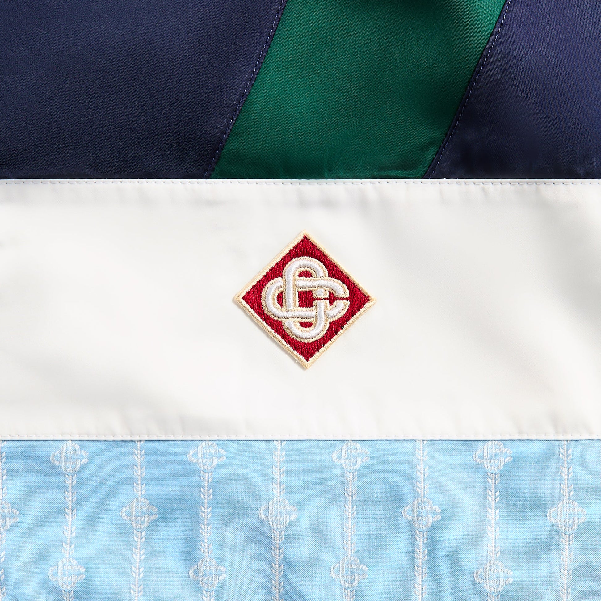 Men Kith Casablanca Nylon Track Jacket - Blue