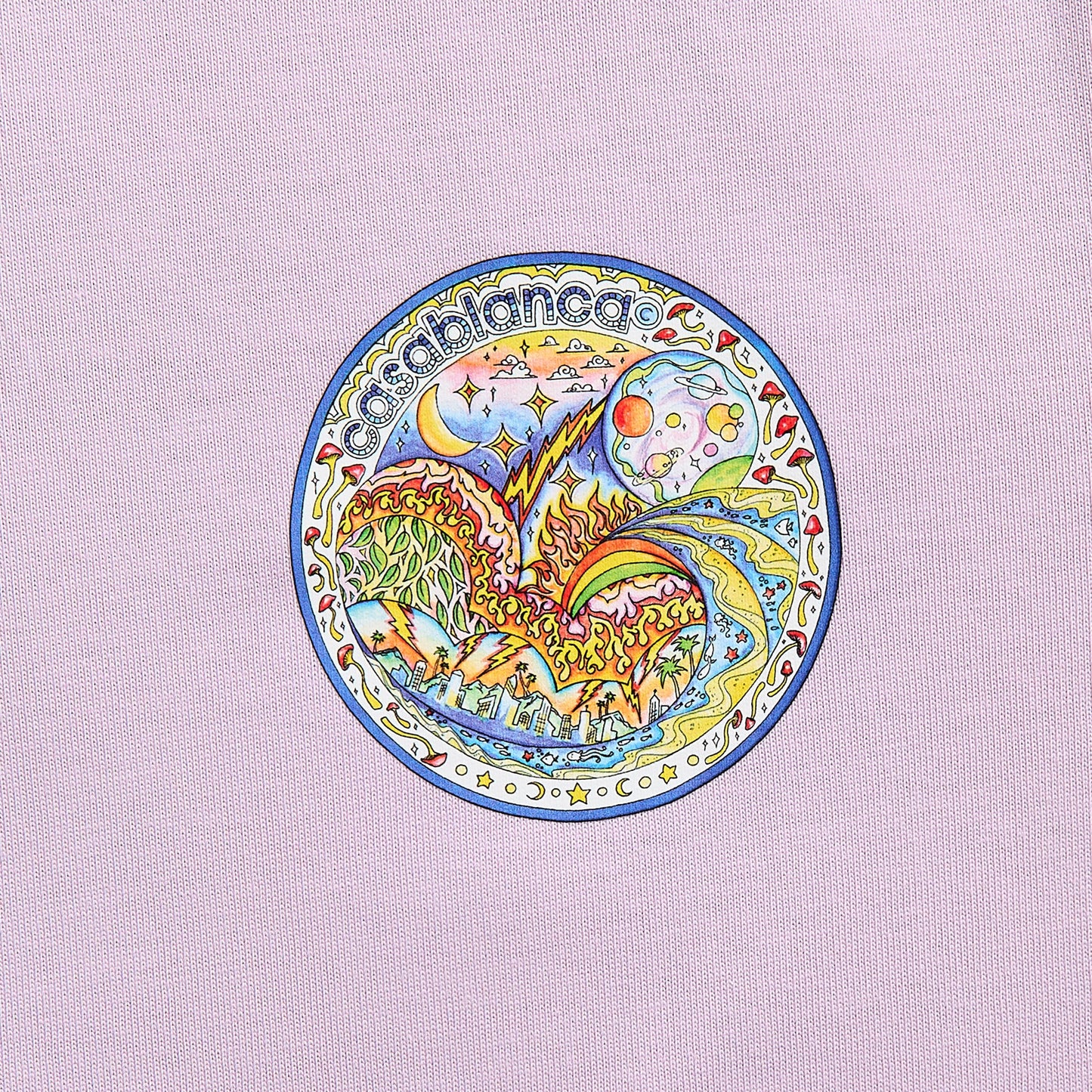 Men Kith Casablanca The Four Elements Printed Tee - Purple