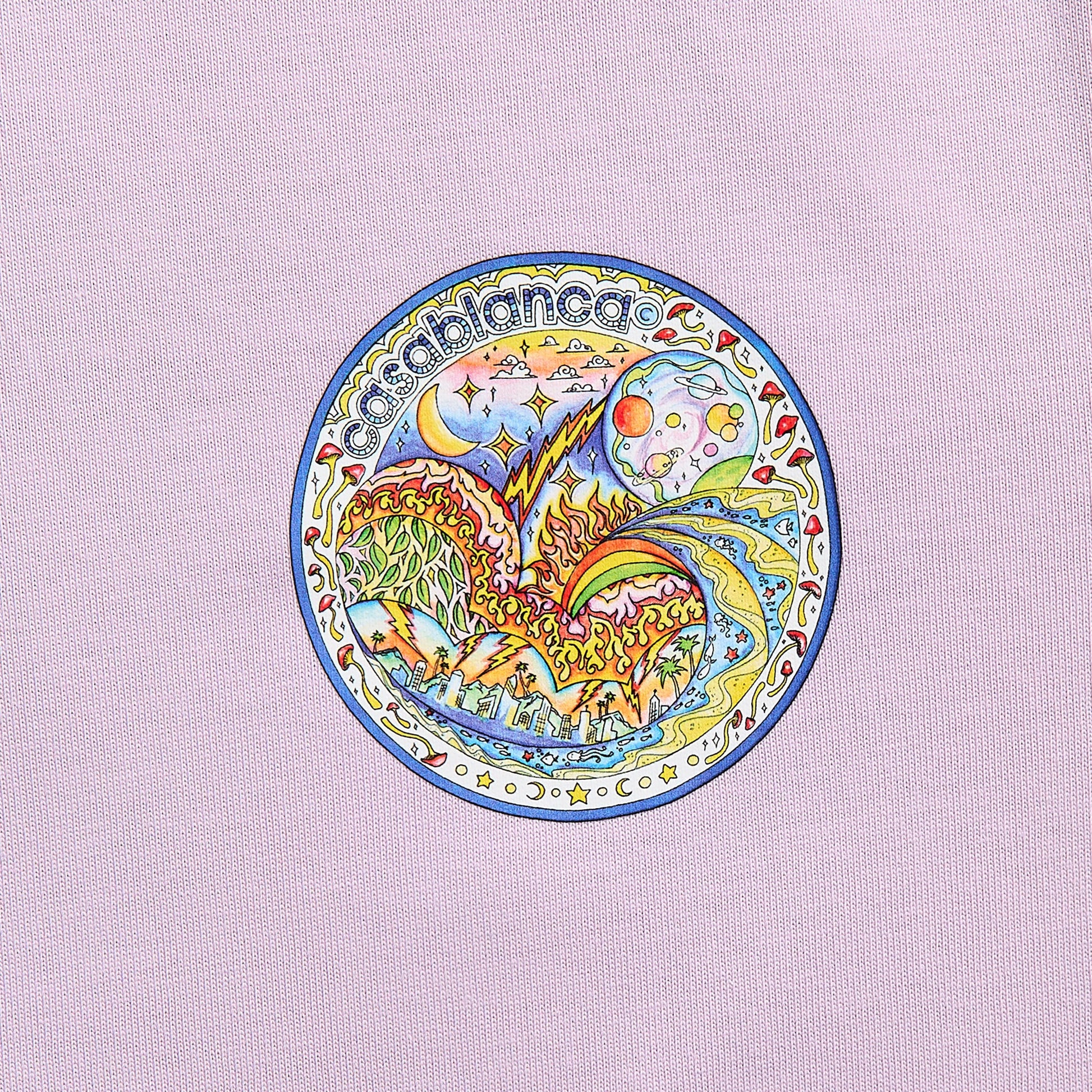 Men Kith Casablanca The Four Elements Printed Tee - Purple