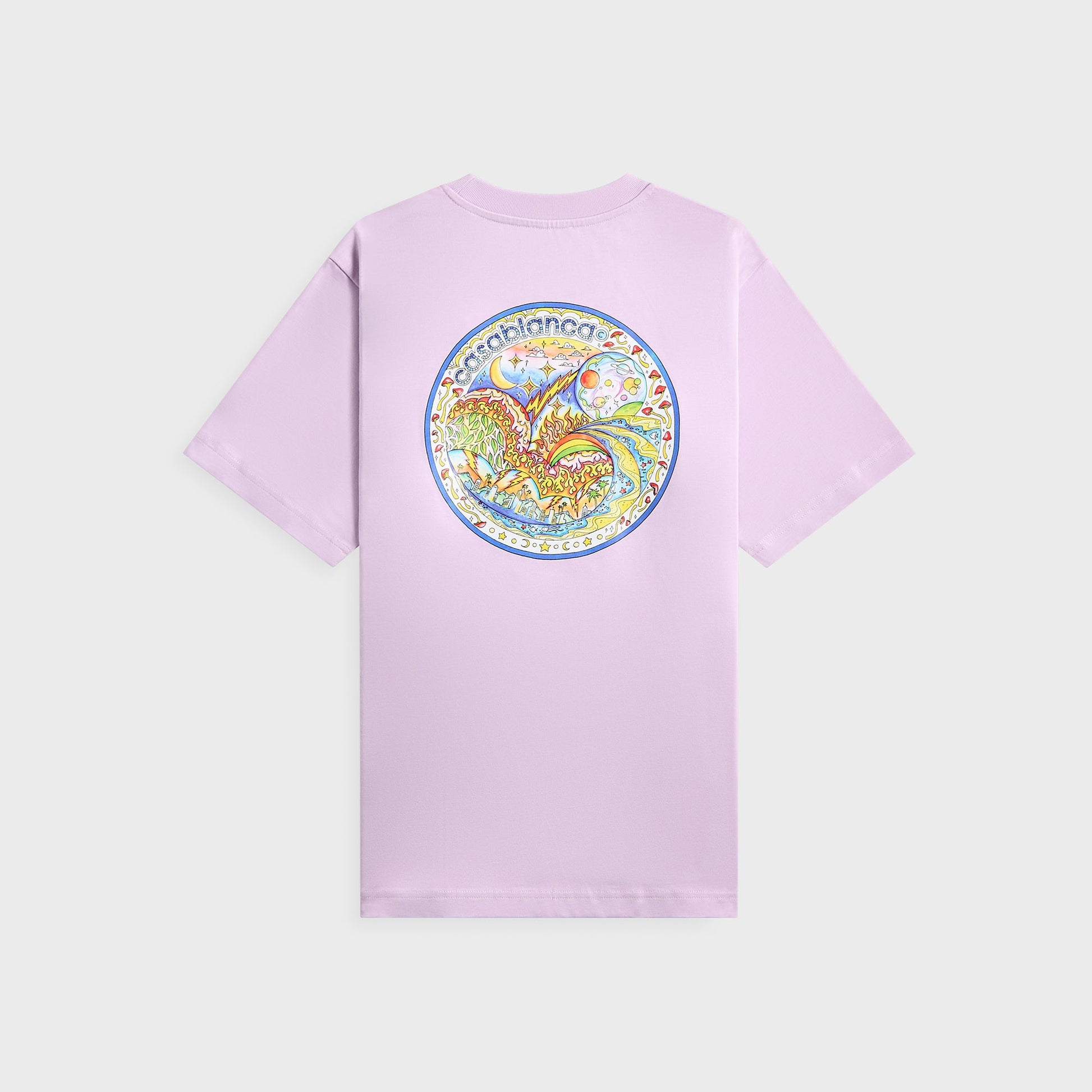 Men Kith Casablanca The Four Elements Printed Tee - Purple