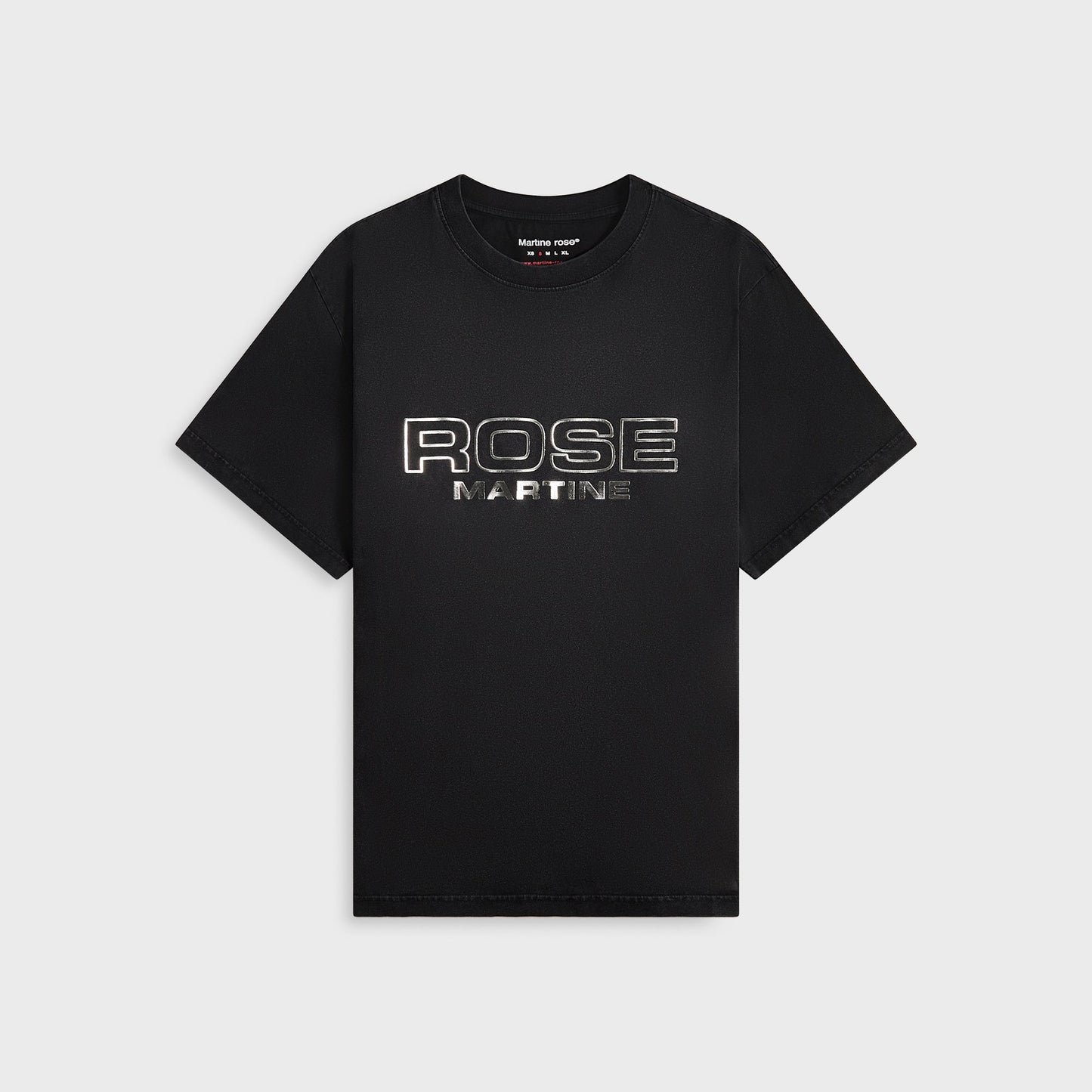 Men Kith Martine Rose Classic Tee - Black Rose Outline
