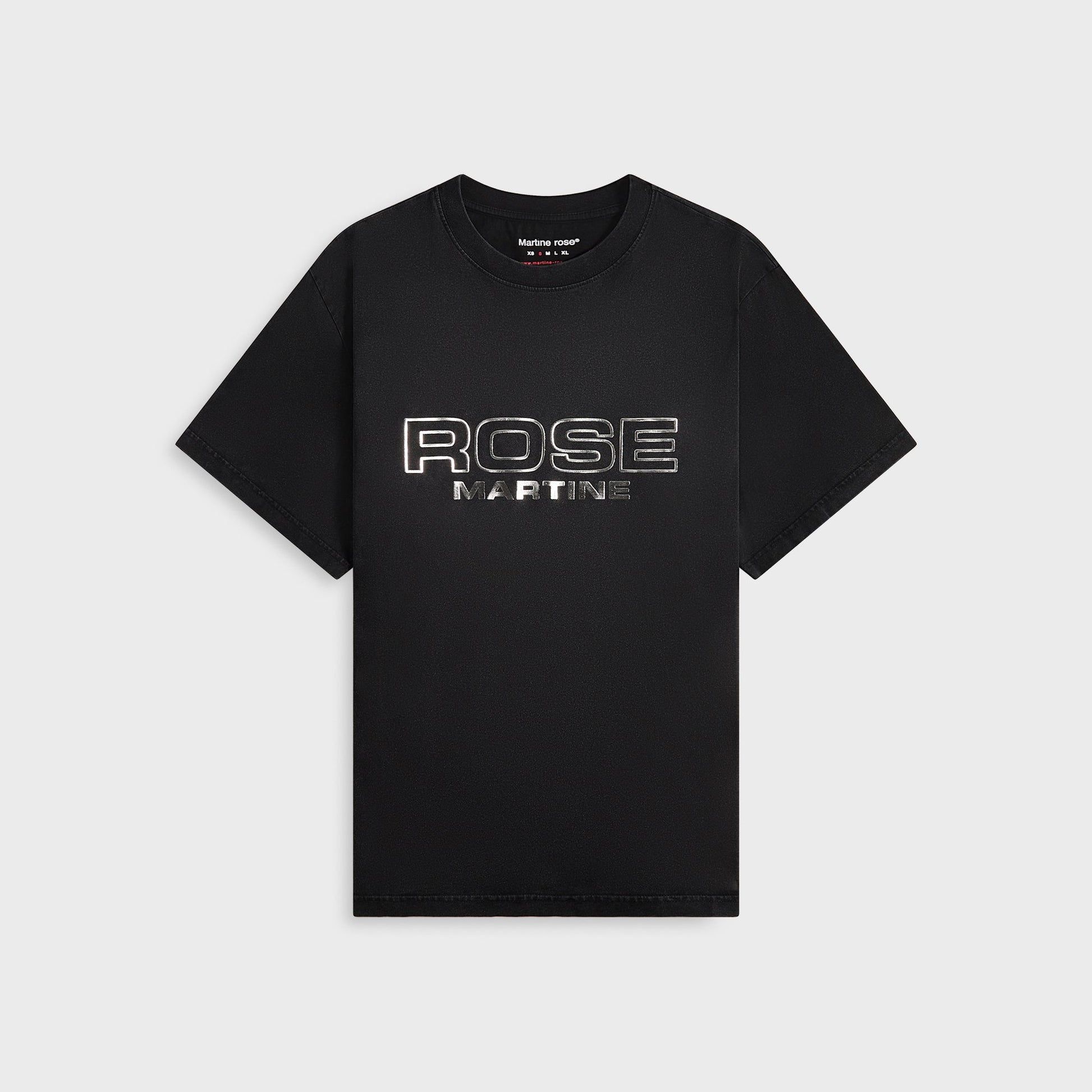 Men Kith Martine Rose Classic Tee - Black Rose Outline