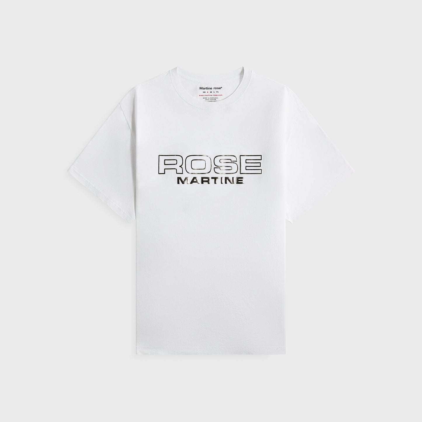 Men Kith Martine Rose Classic Tee - White Rose Outline