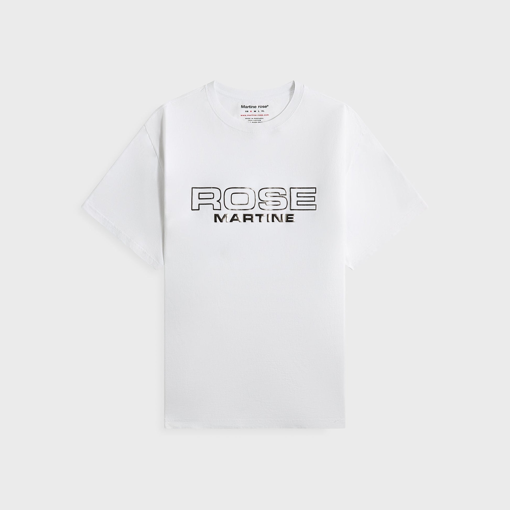 Men Kith Martine Rose Classic Tee - White Rose Outline