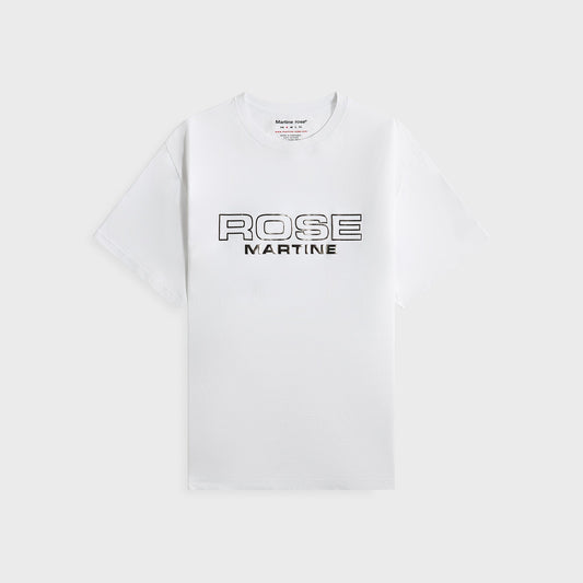 Men Kith Martine Rose Classic Tee - White Rose Outline