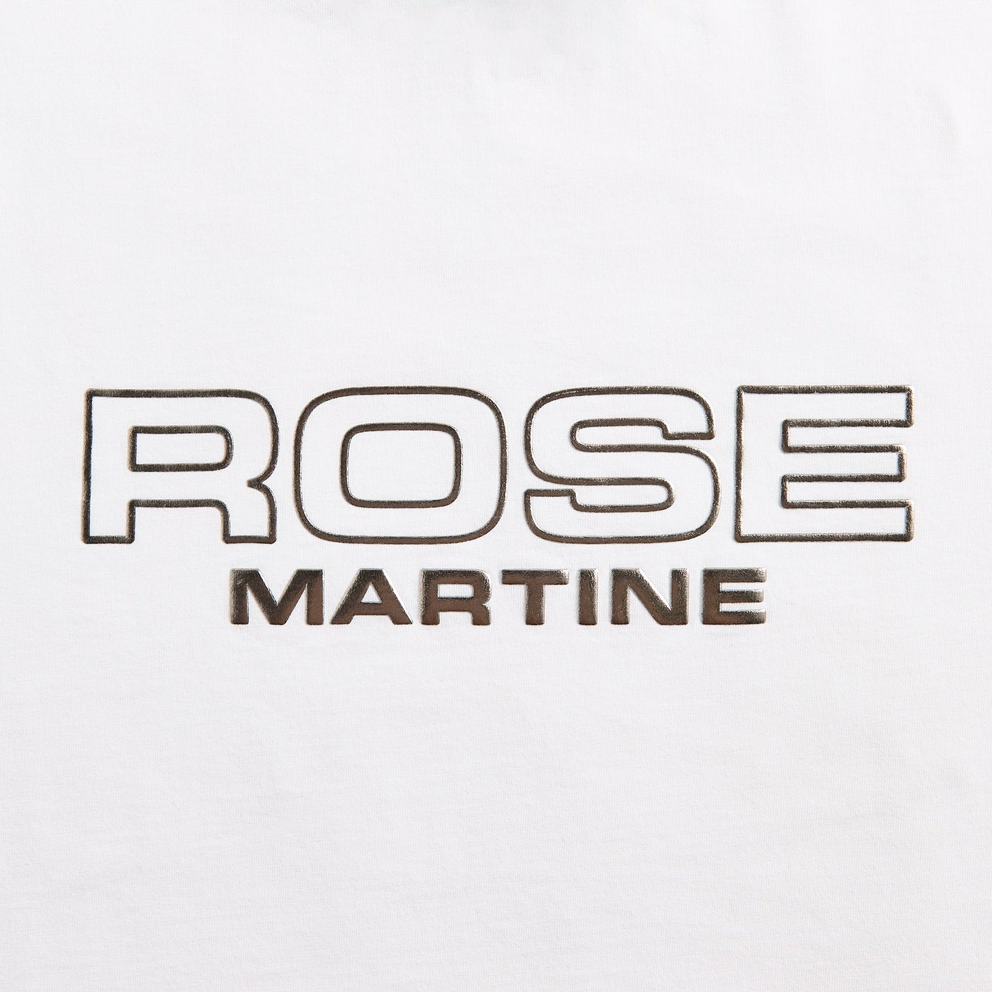 Men Kith Martine Rose Classic Tee - White Rose Outline