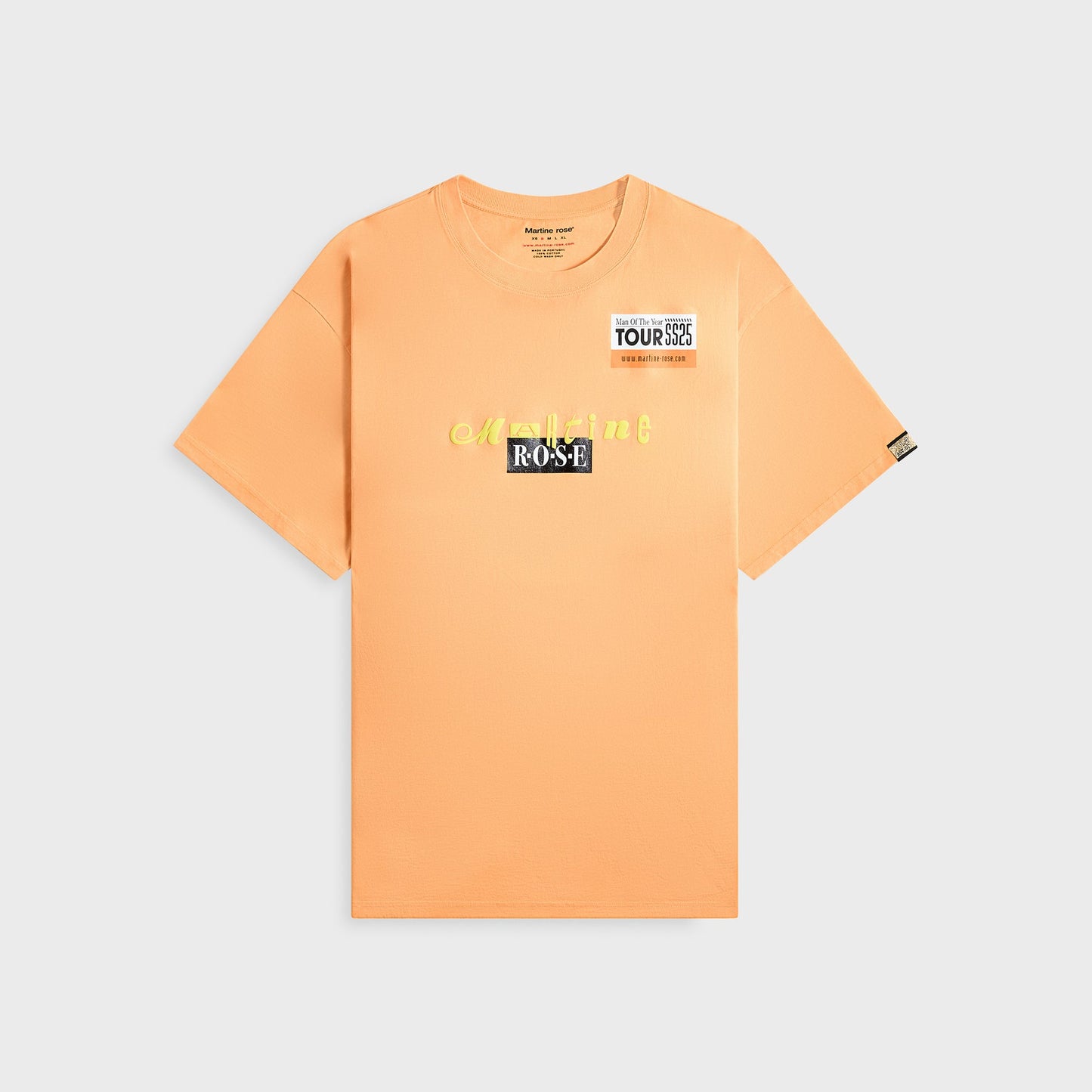 Men Kith Martine Rose Oversized Tee - Orange Tour