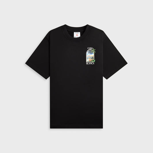 Men Kith Casablanca La Night Printed Tee - Black