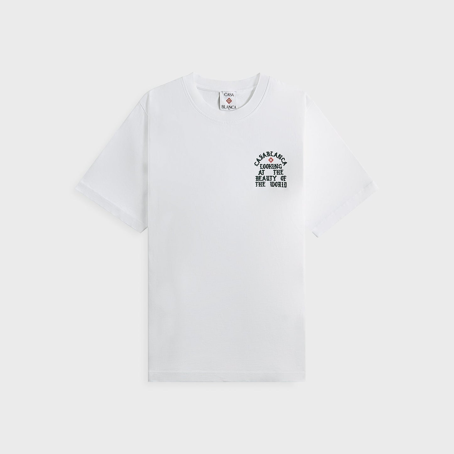 Men Kith Casablanca Looking At The Beauty Of The World Printed Tee - White