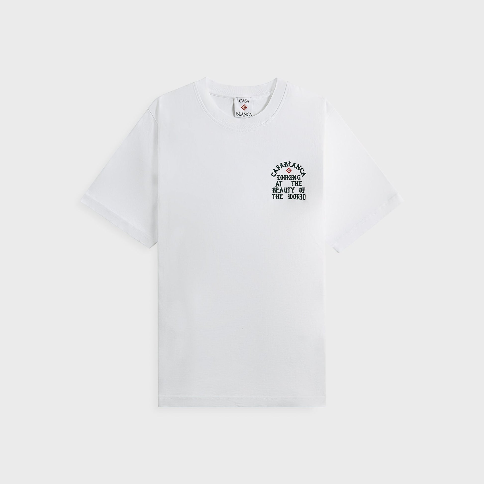 Men Kith Casablanca Looking At The Beauty Of The World Printed Tee - White