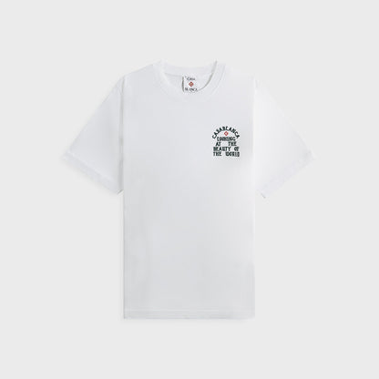 Men Kith Casablanca Looking At The Beauty Of The World Printed Tee - White
