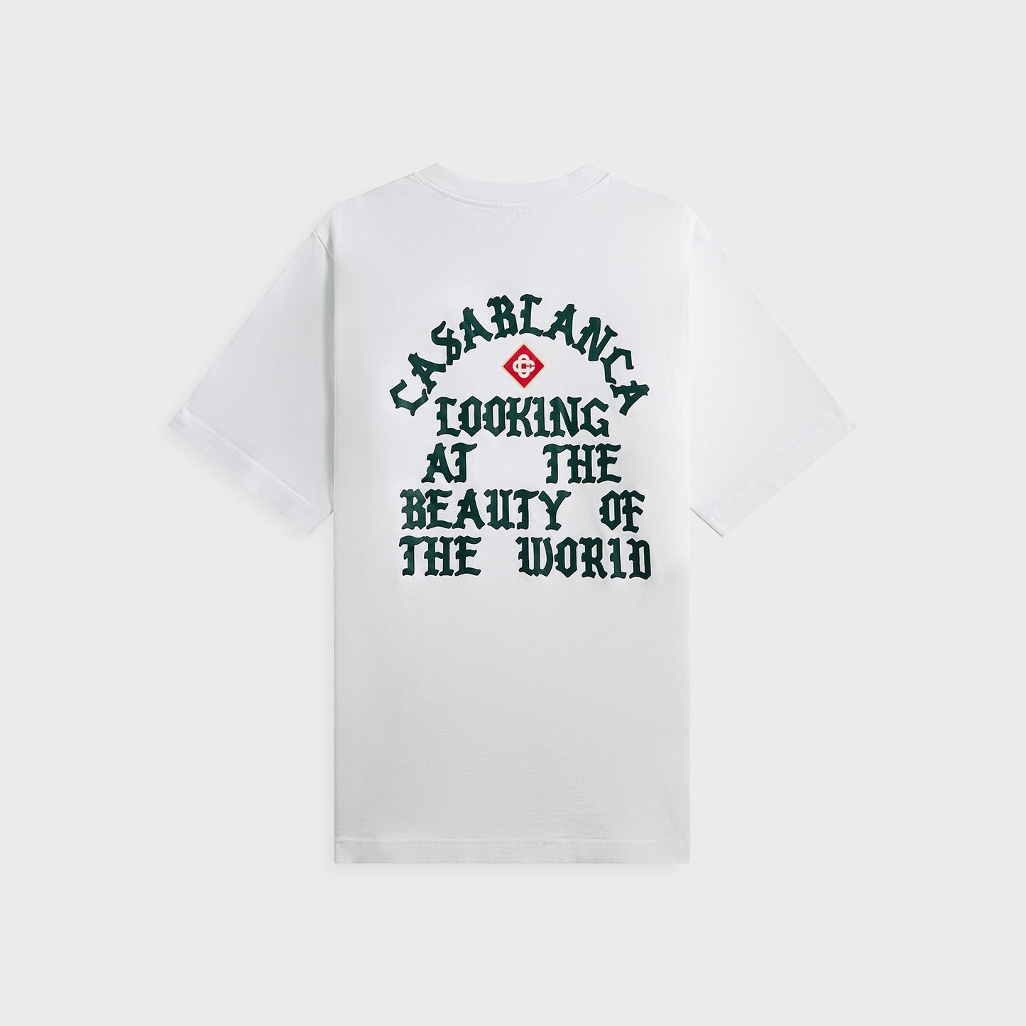 Men Kith Casablanca Looking At The Beauty Of The World Printed Tee - White
