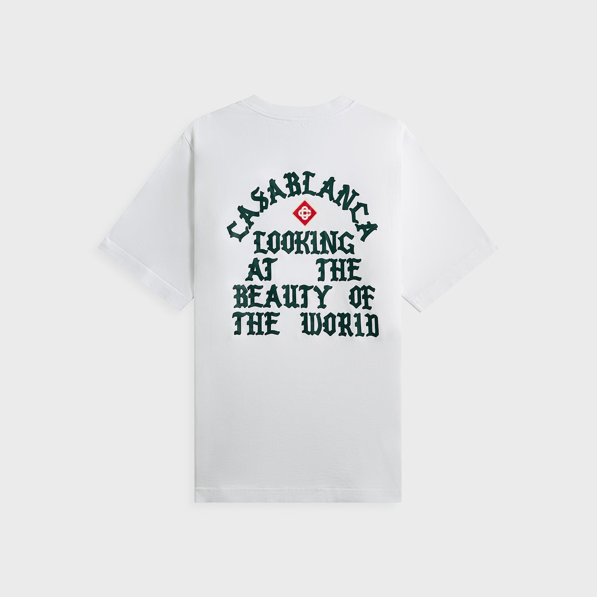 Men Kith Casablanca Looking At The Beauty Of The World Printed Tee - White
