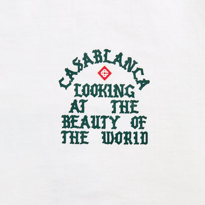 Men Kith Casablanca Looking At The Beauty Of The World Printed Tee - White