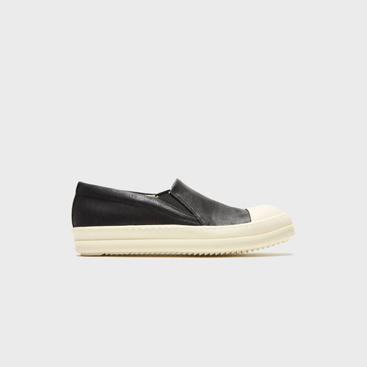 Men Kith Rick Owens Boat Sneaks Scarpe - Denim Black / Milk / Milk